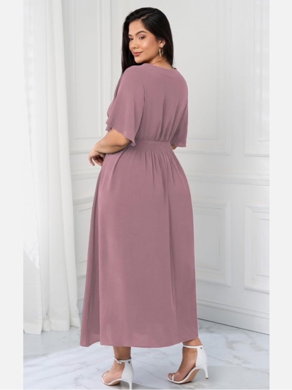 Cicidudu 2XL Dusty Pink dress New - Picture 2 of 5